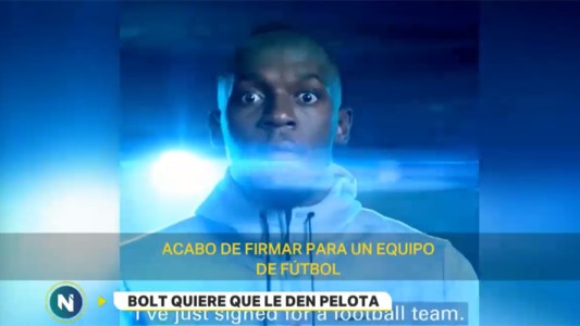 Usain Bolt probará suerte en un club de fútbol para cumplir su sueño