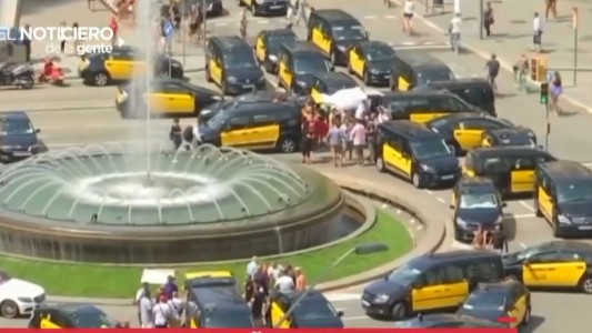 Taxistas españoles, contra Uber