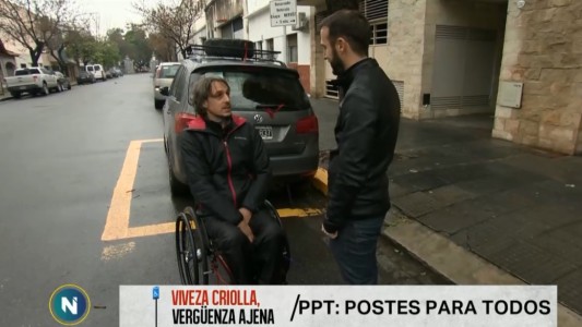 Viveza criolla, vergüenza ajena: la estafa de los postes para discapacitados