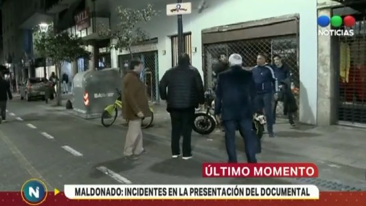 Incidentes en el estreno de la película sobre Santiago Maldonado