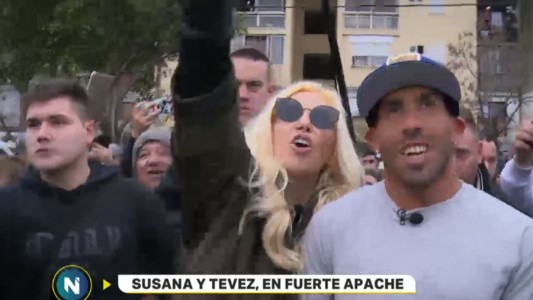 Video: Susana y Tévez, juntos en Fuerte Apache
