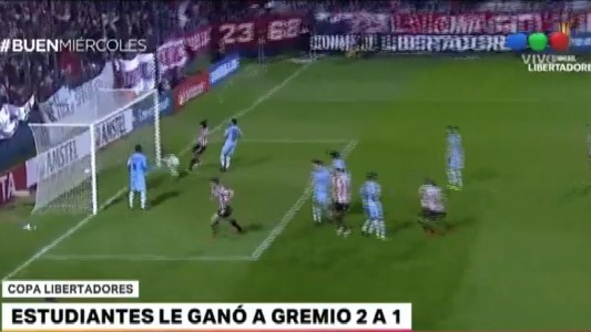 Estudiantes venció a Gremio por la ida de los octavos de la Copa Libertadores