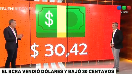 El Banco Central vendió dólares y la divisa bajó 30 centavos