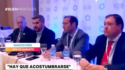 Marcos Peña: "Hay que acostumbrarse a vivir con un tipo de cambio flotante"
