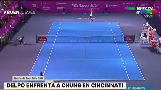 Del Potro enfrenta hoy a Chung en Cincinnati