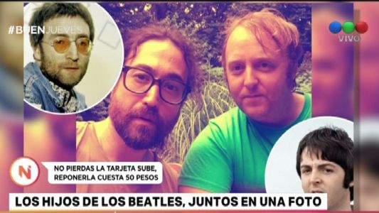 Los hijos de The Beatles, juntos en una foto