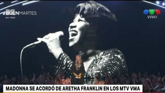 Escueto homenaje de Madonna a Aretha Franklin
