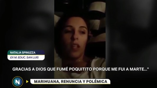 San Luis: la ministra de Educación que fumó marihuana presentó su renuncia y habló de "extorsión"