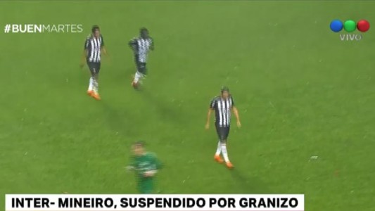 El granizo suspendió el partido Inter-Mineiro