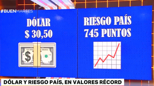 Dólar y riesgo país, en valores récord