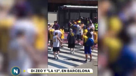 Polémica por la presencia de Rafael Di Zeo y parte de "La 12" en el Camp Nou