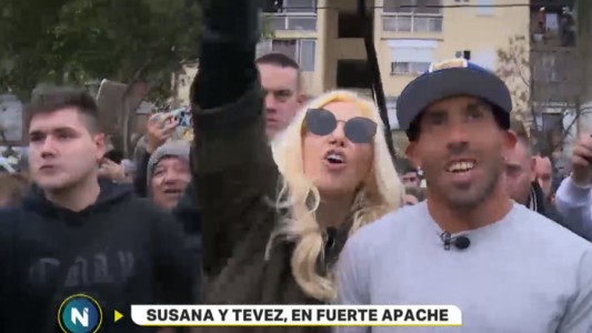 Video: Susana y Tévez, juntos en Fuerte Apache