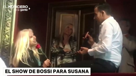 Susana Giménez fue a ver a Martín Bossi y le brindó un show romántico
