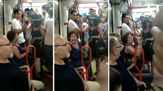 El viral que nos indigna: una mujer no dejó sentar una nena en el subte por ser inmigrante