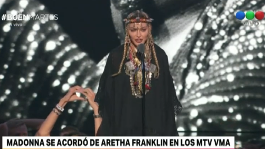 Premios MTV VMA: Madonna homenajeó a Aretha Franklin