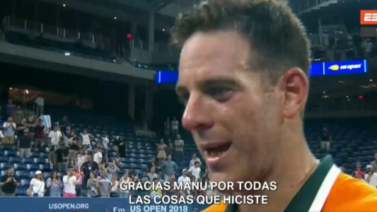El mensaje de Del Potro para Ginóbili: "Gracias, Manu"