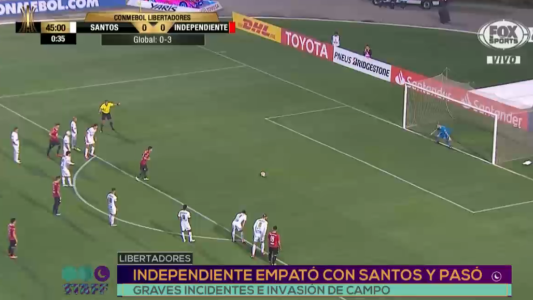 Independiente empató con Santos y pasó