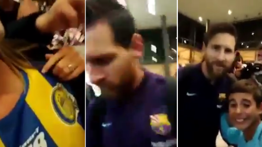 El incómodo momento en el que una hincha de Central le dice "pecho frío" a Messi