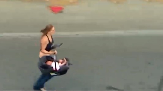 Video: una persecución con final inesperado