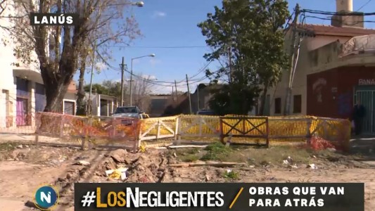 "Los Negligentes": obras que van para atrás en Lanús