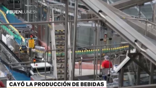 Cayó la producción de bebidas