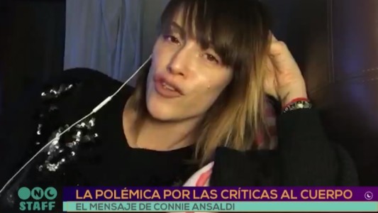 Críticas al cuerpo: el mensaje de Connie Ansaldi