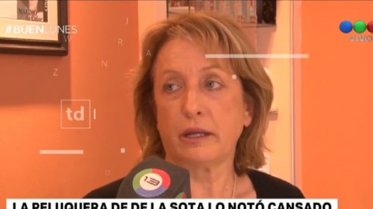 La peluquera que atendió a De la Sota horas antes del accidente contó que estaba "muy cansado"