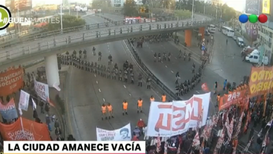 La CGT arrancó su cuarto paro contra el Gobierno