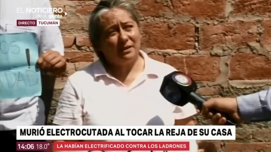 Una mujer murió electrocutada en la puerta de su casa