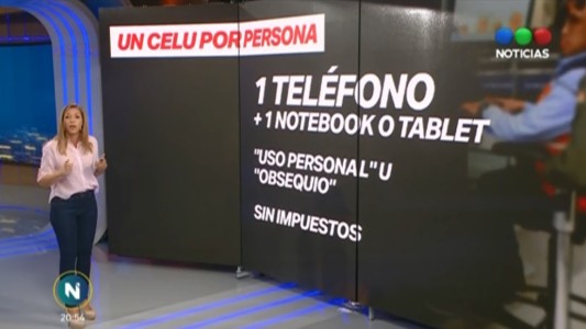 Se podrán ingresar al país un celular y una laptop sin declararlos en la Aduana