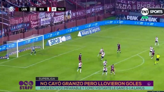 Un River "muleto" goleó a Lanús 5 a 1