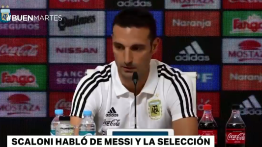 Scaloni habló de Messi y la Selección