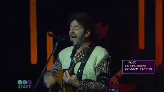 Palo Pandolfo brilló en el Estudio MTV
