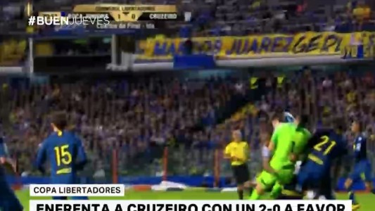 Boca enfrenta a Cruzeiro con un 2-0 a favor