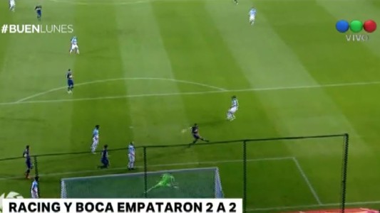 Racing y Boca empataron 2 a 2