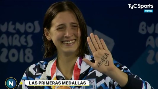 Delfina Pignatiello ganó la medalla de plata y se lo dedicó a su abuela