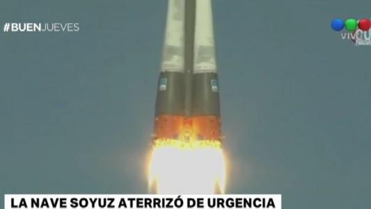 La nave Soyuz aterrizó de urgencia