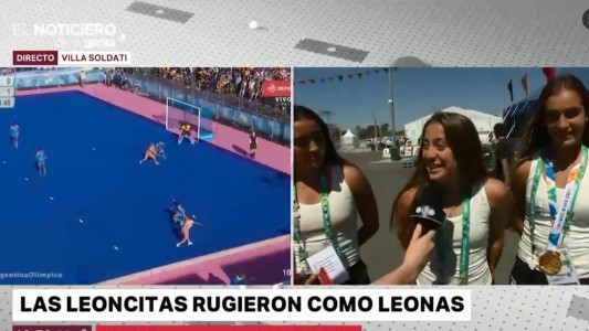 Leoncitas doradas: "Las Leonas vinieron a saludarnos"