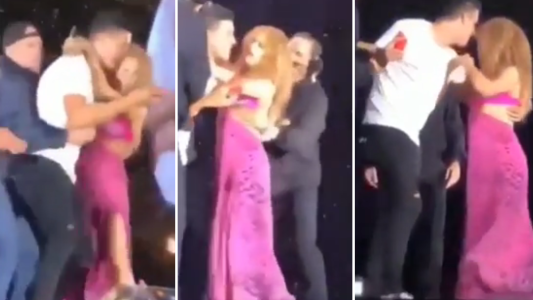 VIDEO: El momento en el Shakira salvó a un fan de sus propios guardaespaldas