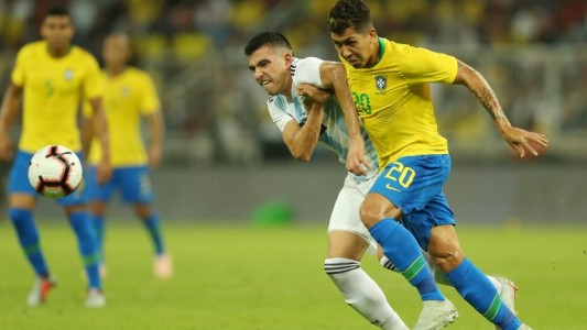 Argentina perdió con Brasil con un gol sobre la hora