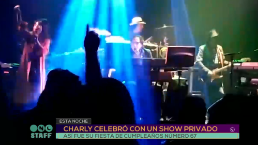 Charly celebró su cumpleaños con un show privado