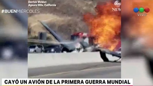 Cayó un avión de la Primera Guerra Mundial