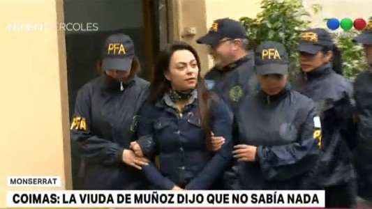 Coimas: trasladaron a la viuda de Muñoz