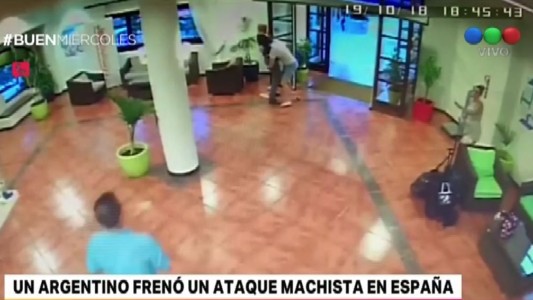 Un argentino frenó un ataque machista en España