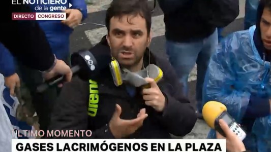 "Mucha gente trajo máscaras desde la casa, era obvio que iban a tirar gas lacrimógeno"