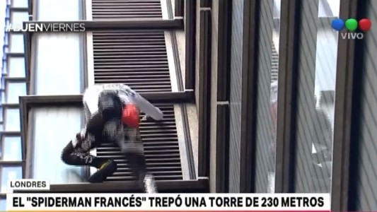 El "Spiderman" francés fue arrestado en Londres tras escalar un edificio