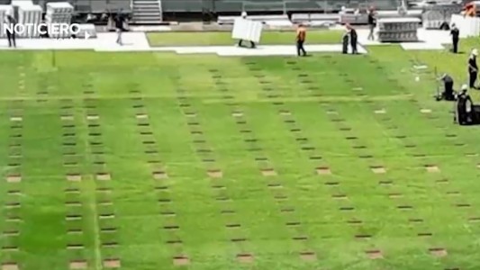 Tras el show de Shakira, la cancha donde jugará River quedó estropeada