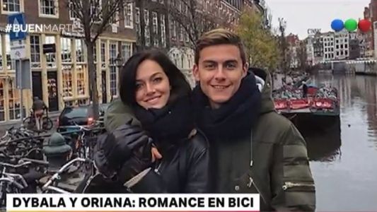 Oriana y Dybala: romance el Europa