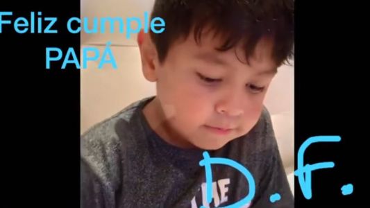 "Feliz cumple Papá": el tierno saludo de cumpleaños de Diego Fernando para Maradona