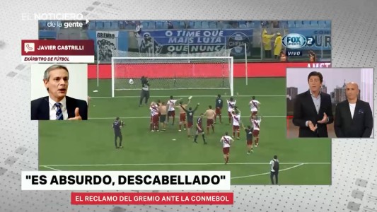 "El árbitro demostró tener valor": Castrilli se refirió a las polémicas de Gremio-River